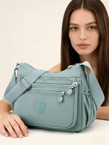 Women's Multi Compartment Crossbody Shoulder Bag and Handbag, Water Resistant Nylon, Wear Resistant Anti-Scratch Purse, Perfect Gift for Mom for Travel, Work, Shopping & Daily Use