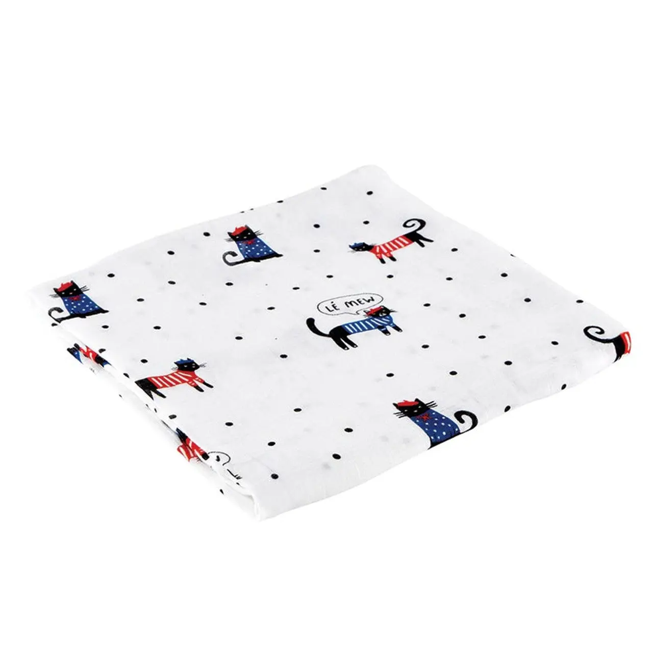 Le Meow Swaddle Blanket