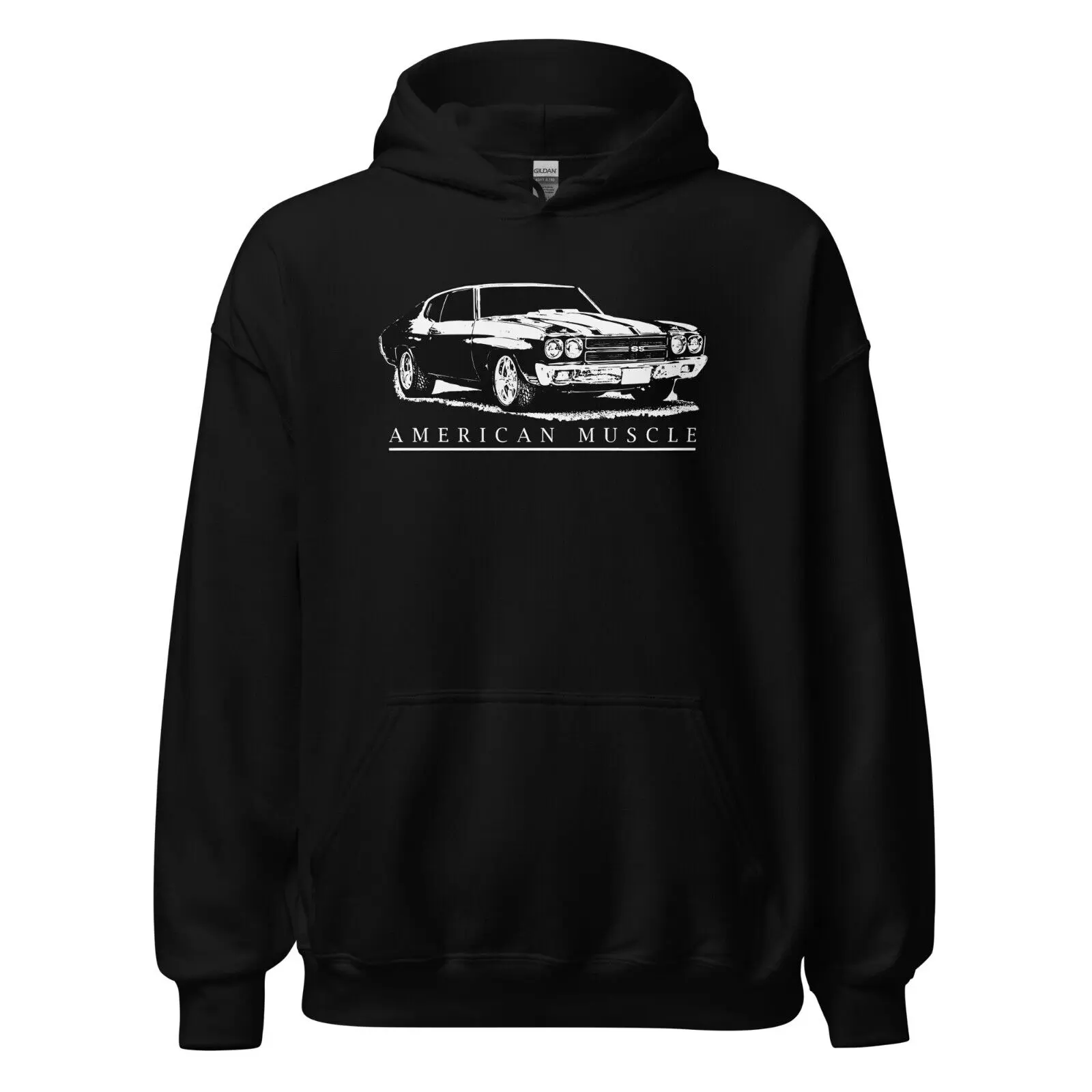 1970 Chevelle SS Hoodie, Muscle Car Enthusiast Hooded Pullover, Chevrolet hoodie trending unisex for men, women