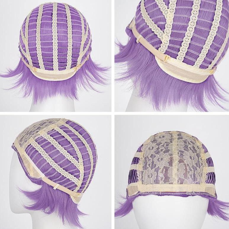 K-Pop Costume Kids Demon Cosplay For Girls Womens Hunter Purple Braid Wigs Rumi Costume Hair Zoey Wig Mira Wig Pop Singer Hair Halloween Cosplay Props