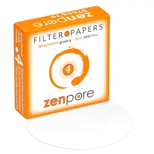 7 cm Lab Qualitative Filter Paper for Chemistry, Standard Qualitative Grade 4-Fast Flow 70mm(100 Discs)