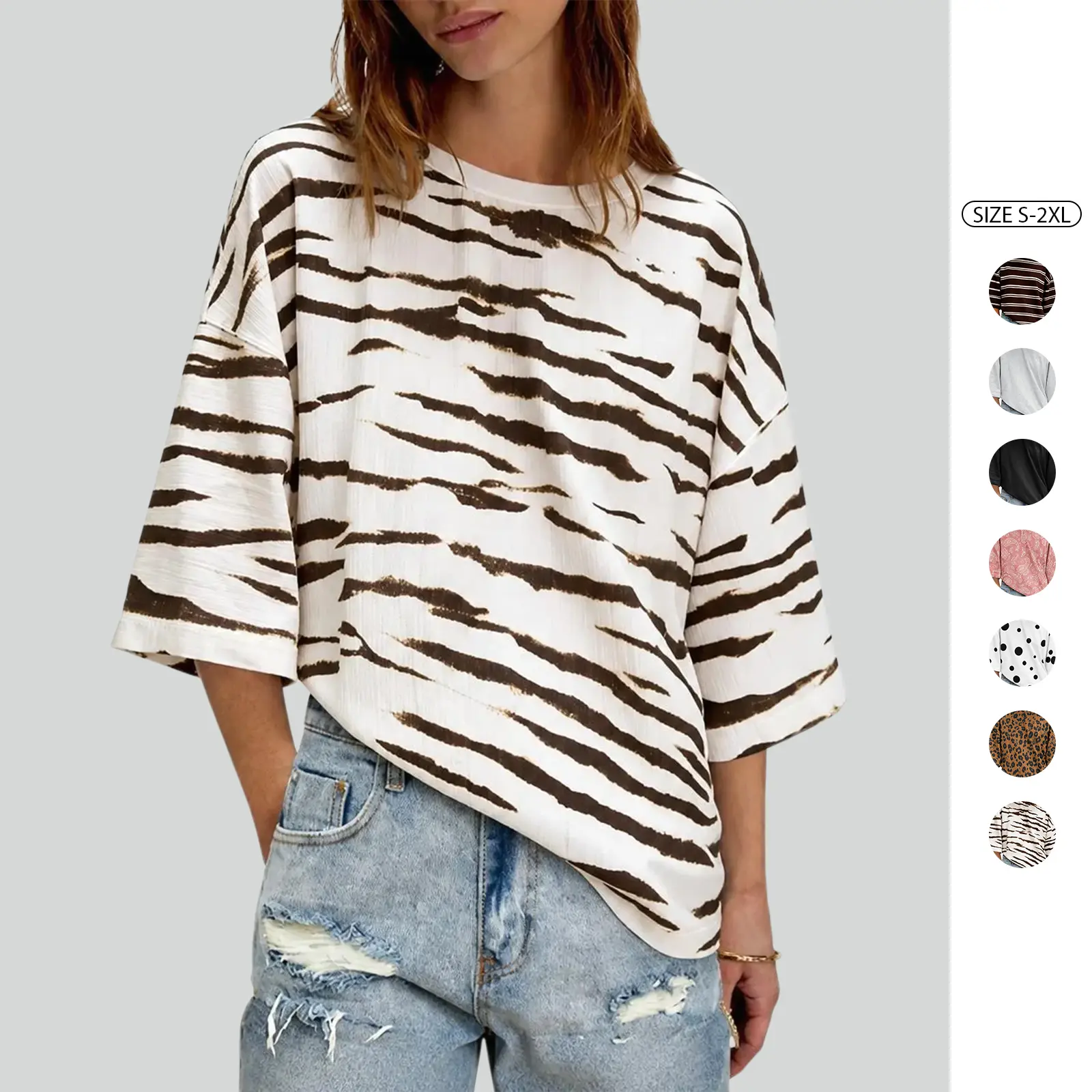 Imily Bela Womens 2026 New Oversized Half Sleeve T-Shirts Summer Casual Crew Neck Tunic Tops Loose Fit Boxy Basic Tees