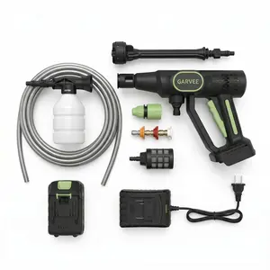 20V Cordless Pressure Washer, 320 PSI Brushless Portable Power Washer, 6-in-1 Adjustable Nozzle with Foam Cannon, 4.0Ah Battery & 26ft Flexible Hose, Perfect for Car, Patio, Home and Garden Cleaning