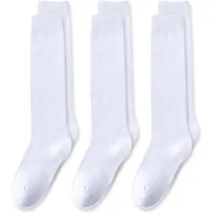 XSOK39  Girls Knee High Socks Seamless Cotton School Uniform Socks Kids Boy Over the Calf Socks 3/5 Pack