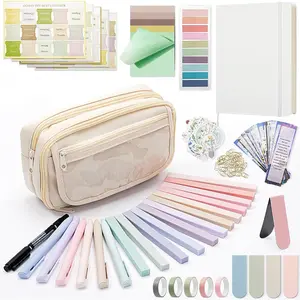 Journaling Kit,  Study Supplies, Book Annotation Kit,  Highlighters and Pens No Bleed, 75  Tabs Notebook Christmas Christian Gifts,  Journaling Supplies for Women