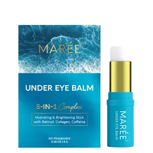 MAREE Retinol Eye Stick Under Eye Balm for Dark Circles & Wrinkles 8-IN-1 Complex Hydrating Brightening Stick with Retinol Collagen Caffeine - Daily