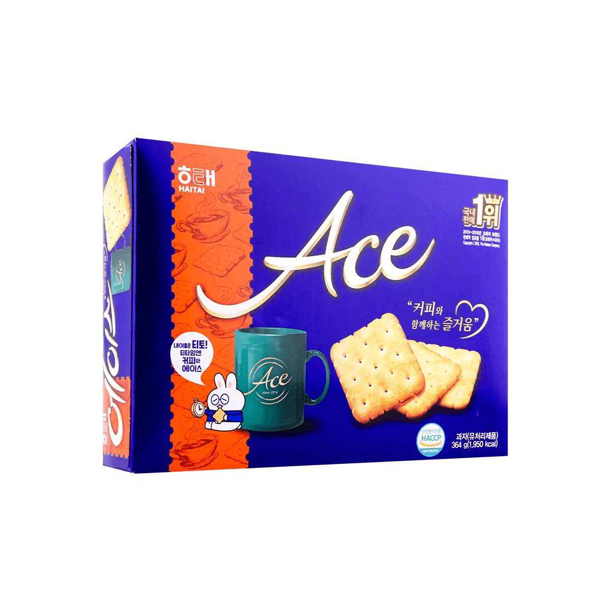 Haitai ACE Cracker 364g - Wheat Flour, Salt, Sugar - Snack Haitai ACE Cracker 364g - Wheat Flour, Salt, Sugar - Snack