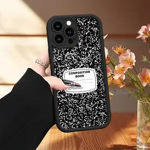 This soft case features an elegant black and white book design with UV printing and a matte finish. It's compatible with a variety of iPhone models, including the iPhone 17, 16, 15, 14, 13, 12, 11 Pro Max Plus, Air Mini SE, and iPhone XS Max.