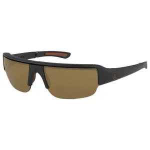 POPTICALS, POPGUN, Polarized Sunglasses, Matte Black Frame, Brown Lens