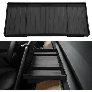 BASENOR Tesla Model Y Model 3 Dashboards Behind Screen Storage Box, (Proprietary Design) Center Console Hidden Organizer Tray Sunglasses Holder for 2017-2023 Model 3 2020-2024 Model Y