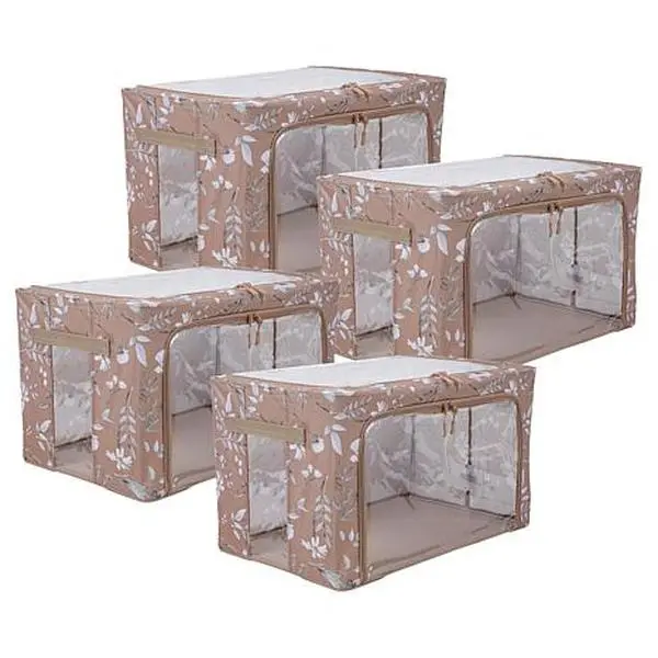 Improvements Collapsible Medium Storage Bins -Set of 4