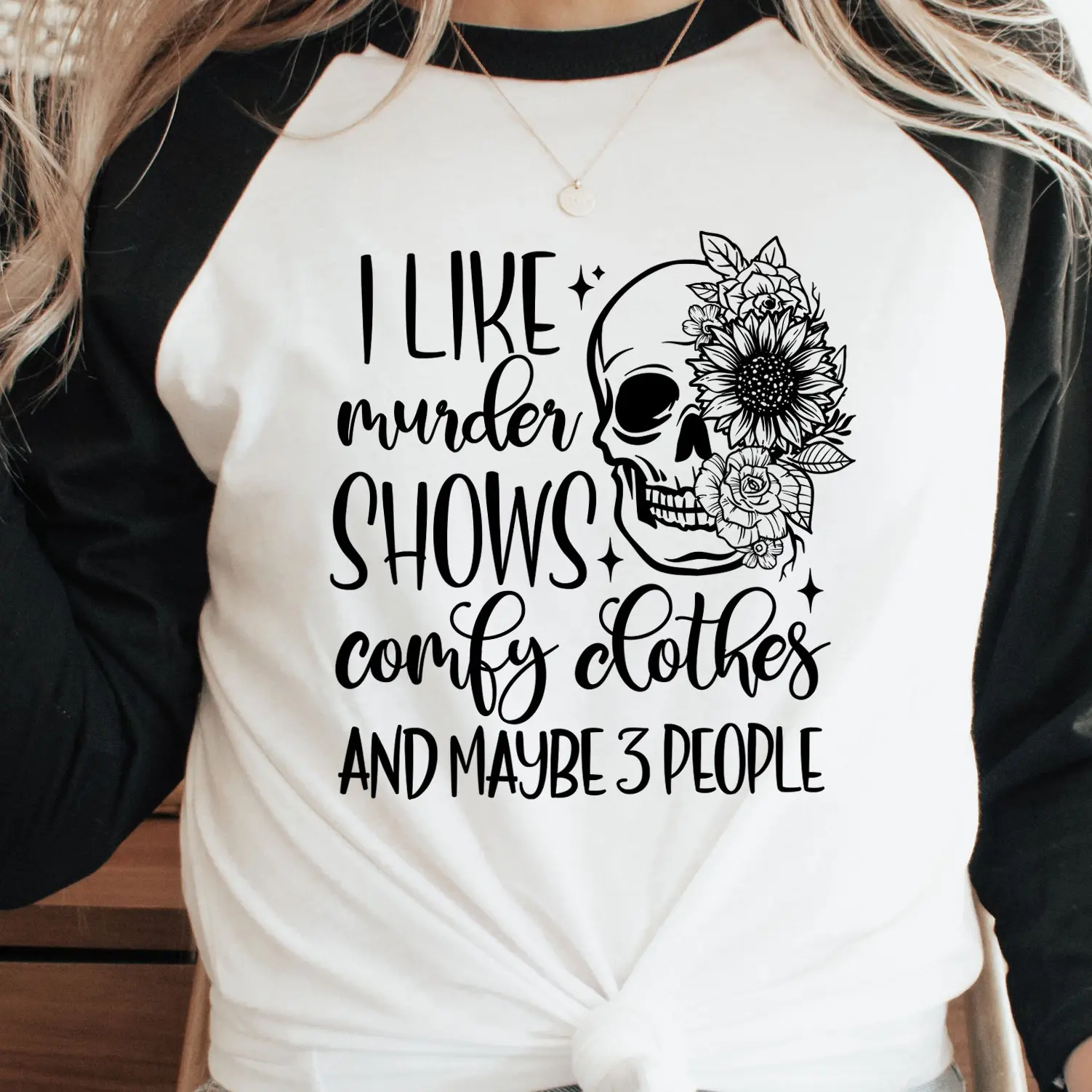 I Like Murder Shows Graphic Tshirt, Unisex Apparel, Relaxed Fit, Soft Print, Made in the USA