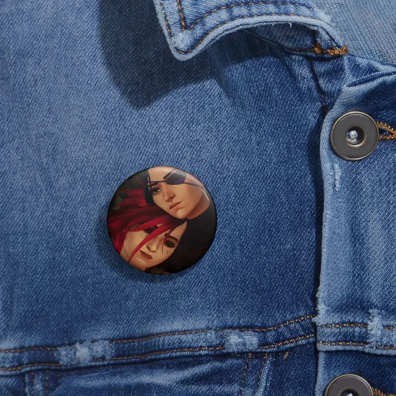 Caitlyn and Vi Pin Button