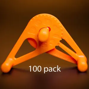 Bendies LST Plant Training Clips 100 Pack - Adjustable Low Stress Support Clips for Stem Bending, Grow Tent, Plant Ties & Gardening Accessories