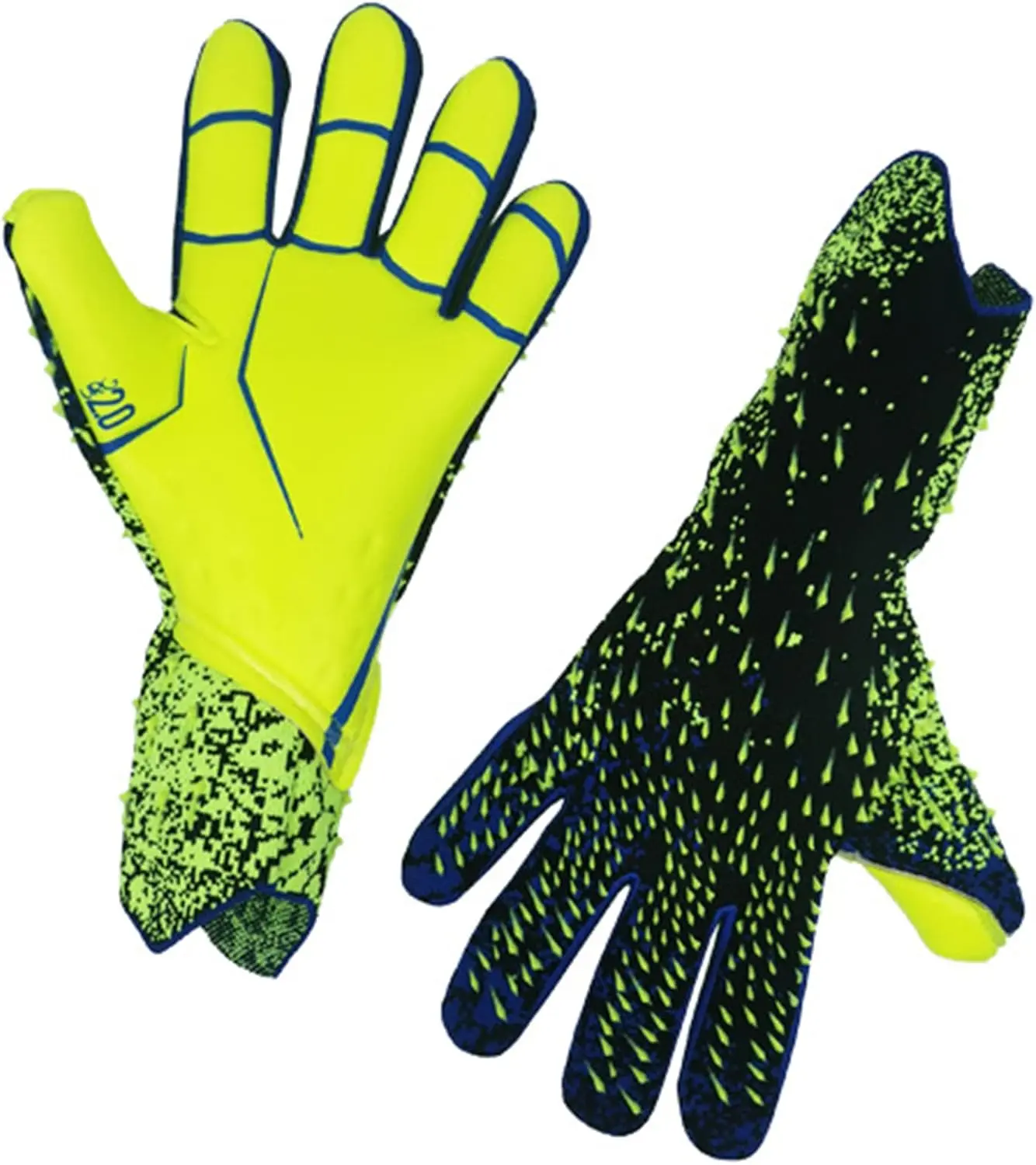 Soccer Goalkeeper Gloves - Latex Unisex Goalie Gloves with Ultimate Grip, Powerful Catching Performance, Meticulously Designed for Football Enthusiasts, Multi-Size (6,7,8,9,10)
