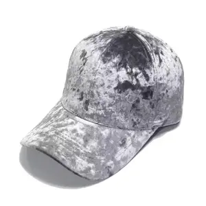 Grey Velvet Hat
