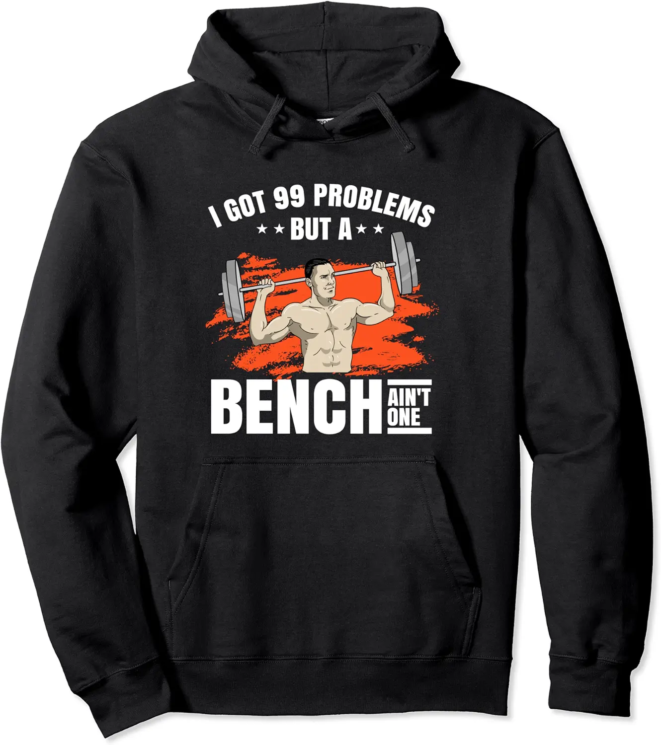 Bench Press Gift Men GYM Muscle Bodybuilding Pullover Hoodie - Latellestcha Shop 29B0B354M2L1
