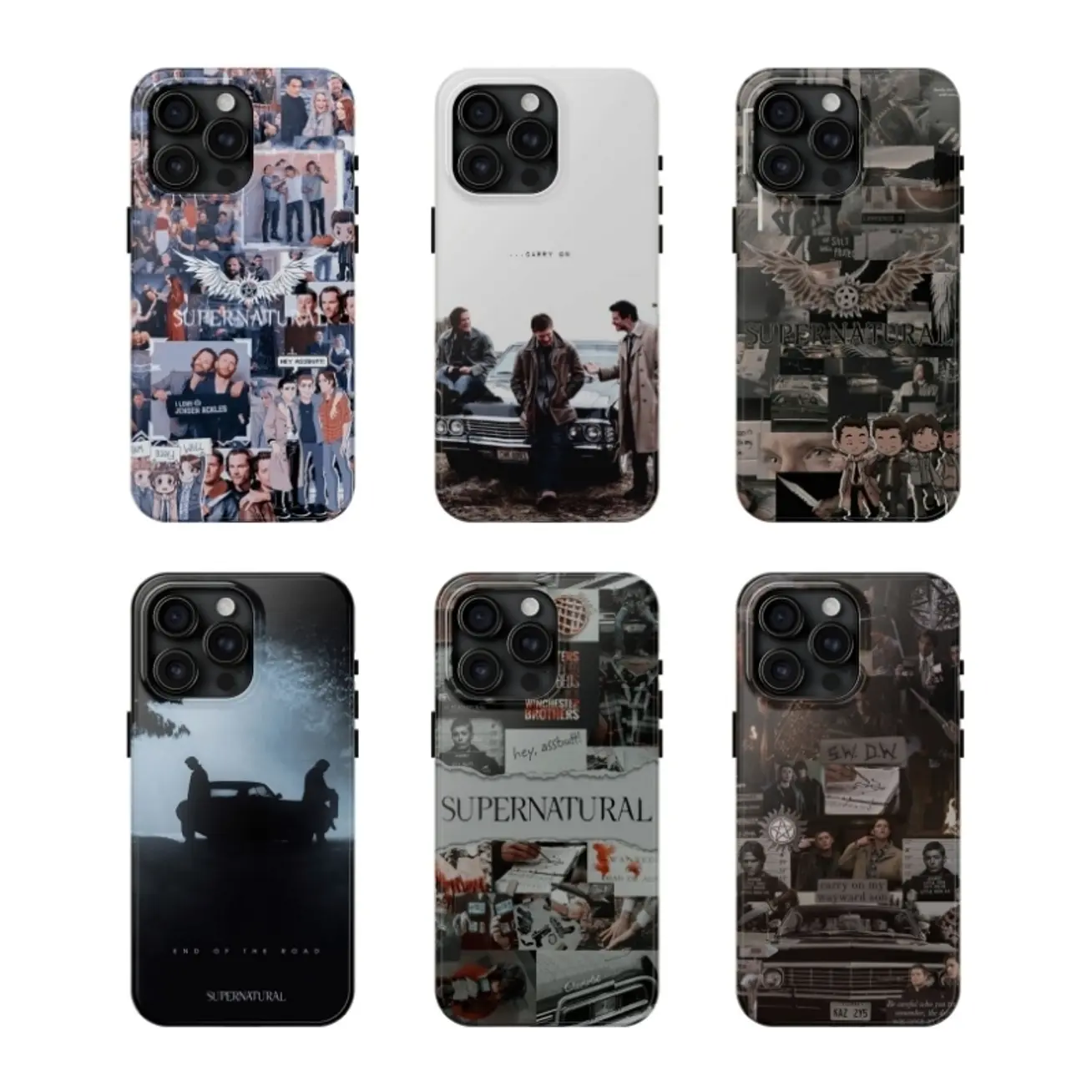 Supernatural TV Series Phone Case, Featuring Dean Winchester and Sam Winchester, Demon Hunting Aesthetic, Case Cover For iPhone 16 15 14 13 12 11 X SE and Samsung S25 S24 S23 S22 S21