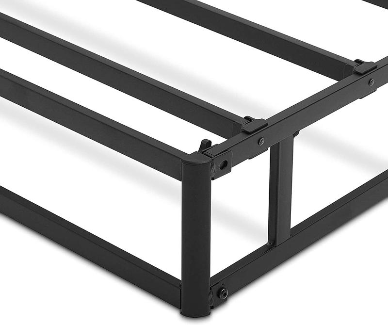 Amazon Basics Smart Box Spring Bed Base, 5 Inch Mattress Foundation, Tool-Free Easy Assembly, Queen, White