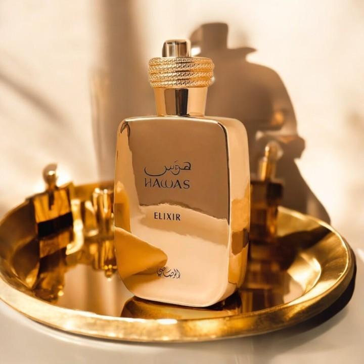 Rasasi Hawas Elixir, Hawas Fire & Hawas for Him – The Ultimate 3-Piece Fragrance Set for Men (3 x 3.4 Oz)