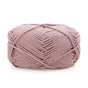 Plain cotton yarn, round hollow cotton yarn, pure cotton yarn, crochet cotton thread, knitting yarn, hand-knitting yarn