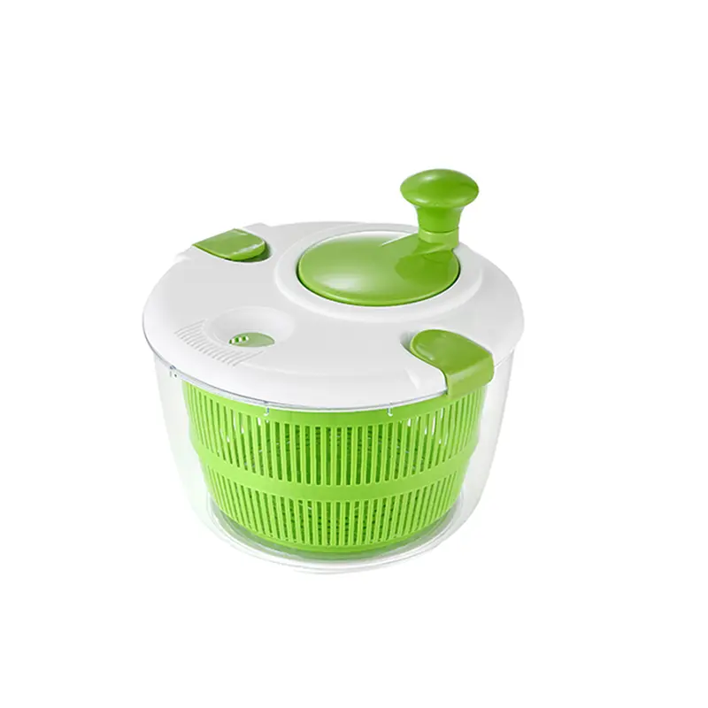Large Salad Spinner Manual Salad Washer And Dryer, Vegetable Spinner With Strainer Bowl, Easy Spin Handle, Non-Slip Base For Lettuce, Fruits And Vegetables