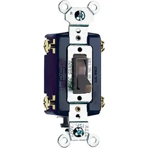 Pass & Seymour 664GCC8 15A 120V Grounded Standard 4 Way Toggle Switch- Brown