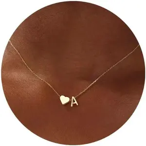 26 Letter Exquisite Love Pendant Collar Chain Personalized Small Initial Set Necklace