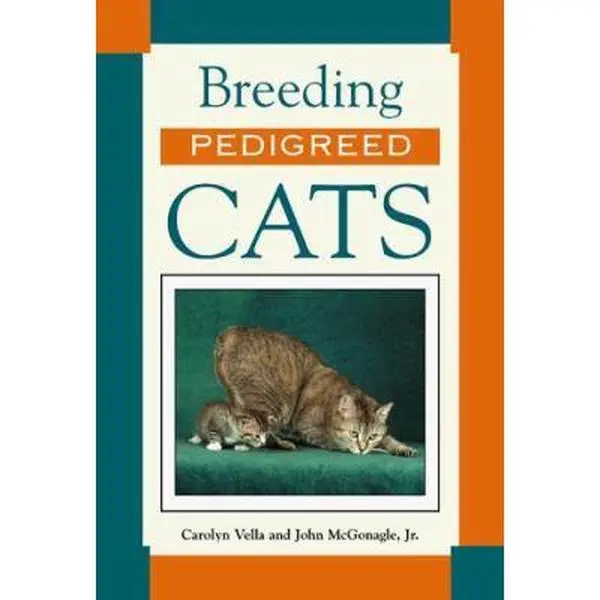 USED Book - Breeding Pedigreed Cats by Carolyn M. Vella (Hardcover) - english