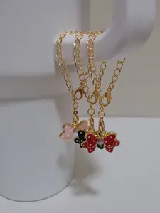 3/21pcs Cute Bow Rhinestone Charm Accessories For Stanley Cup, Alloy Keychain Chain Charm For Stanley Tumbler Cup Identification Handle Charms