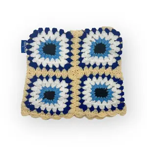 Evil Eye Crochet Cat Hat