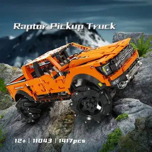 Raptor Pickup Truck Building Kit - 1:12 Scale Ford F-150 Off-Road 4x4 Technic Model with Working Suspension & Steering, Detailed Replica for Car Enthusiasts & Adult Builders, Perfect for Display & Collection, Viral TikTok Must-Have Vehicle Set