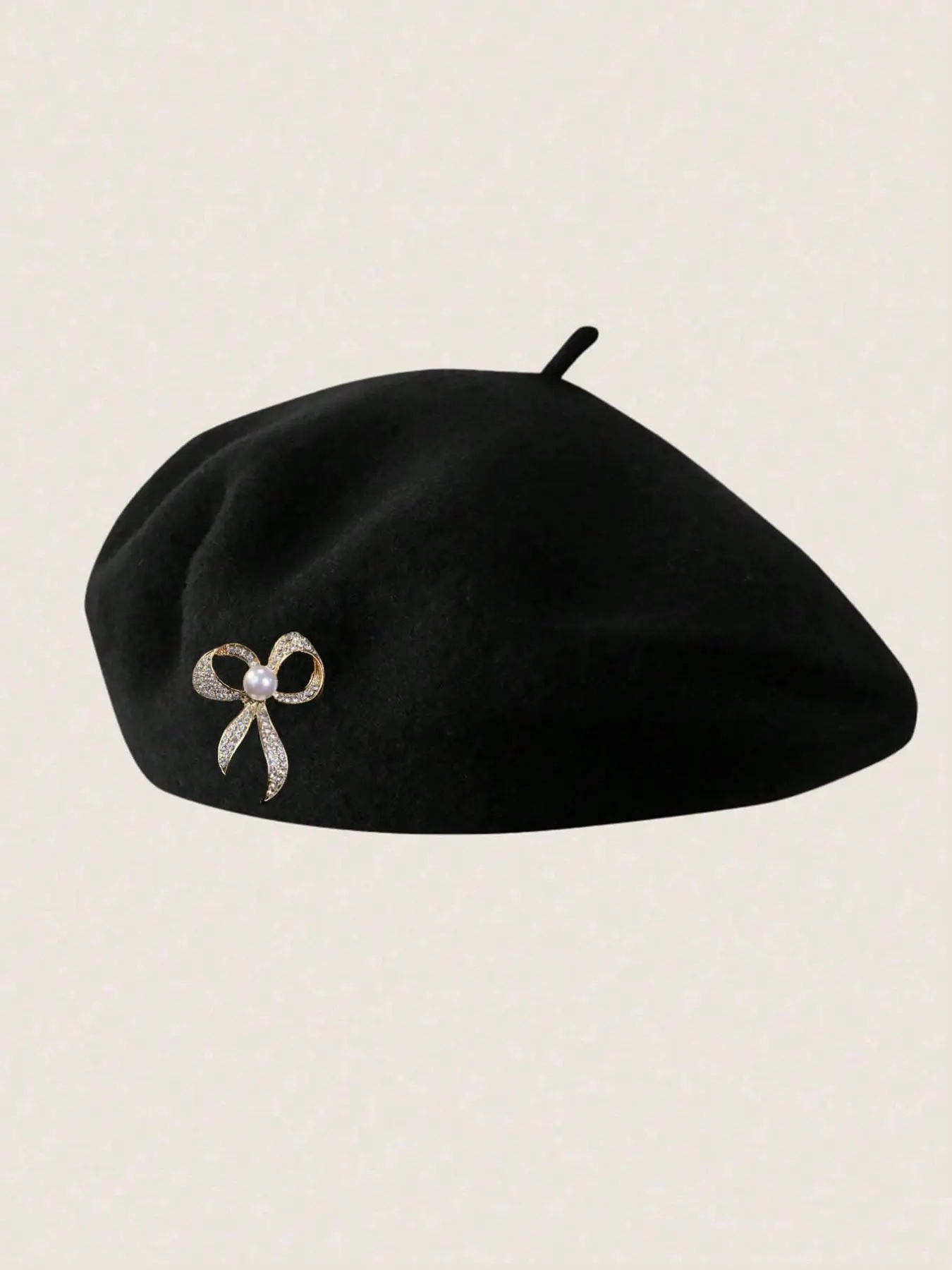 Women's Beret Hat, Korean Style Lady Pumpkin Design, Spring/autumn/winter Wear, Casual & Warm Wool Material, Versatile Fashion Accessory, Korean Influence, Vintage Fashion Hat