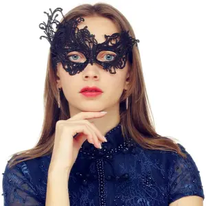 Masquerade Mask for Women Venetian Lace Eye Mask For Party Prom Ball Costume Mardi Gras