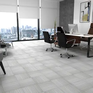 Jeedeson Grey Solid Color Peel and Stick PVC Floor Tiles 1.3mm Thick 12x12 Inch 36 Pcs/Box for Home Living Room Bedroom