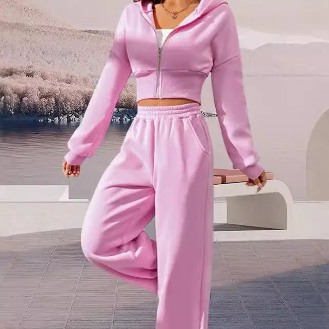 Sweatsuit Set Cropped Sweatshirt