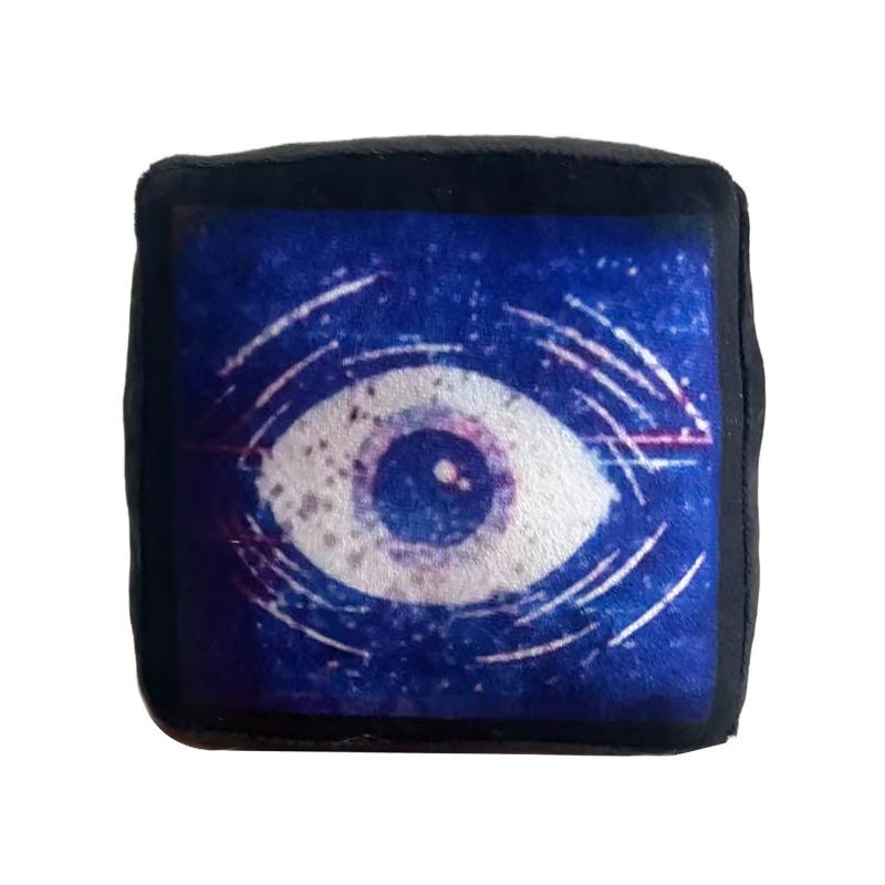 Mysterious One-Eye Hooded Plush Toy Horror Game Inspired Collectible Soft Plushie with Single Eye Design for Fans of Unique Decor