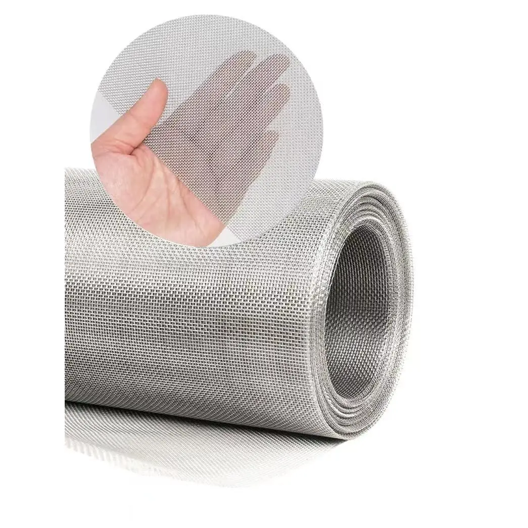 304 Stainless Steel Mesh Screen#40Mesh -Size:15.7"x47.2"(40x120cm), for Home, Garden and Farm. Window or Door Filter, Guards Against  Like Mice, Snakes, and Rodents. Easy to Cut and Install.