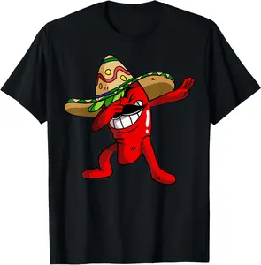 100%cotton Dabbing Chili Pepper Shirt, Chili Today Hot Tamale T-shirt T-Shirt
