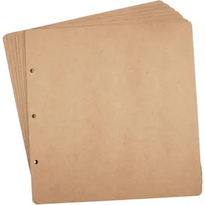 10 Sheets Double Sided Scrapbooking Refill Pages, 9.84x10.24" No Acid Thick Additional Craft Paper Cardboard for   10x10 inch Three-Ring Loose-Leaf Binder Photo Album Scrapbook ()