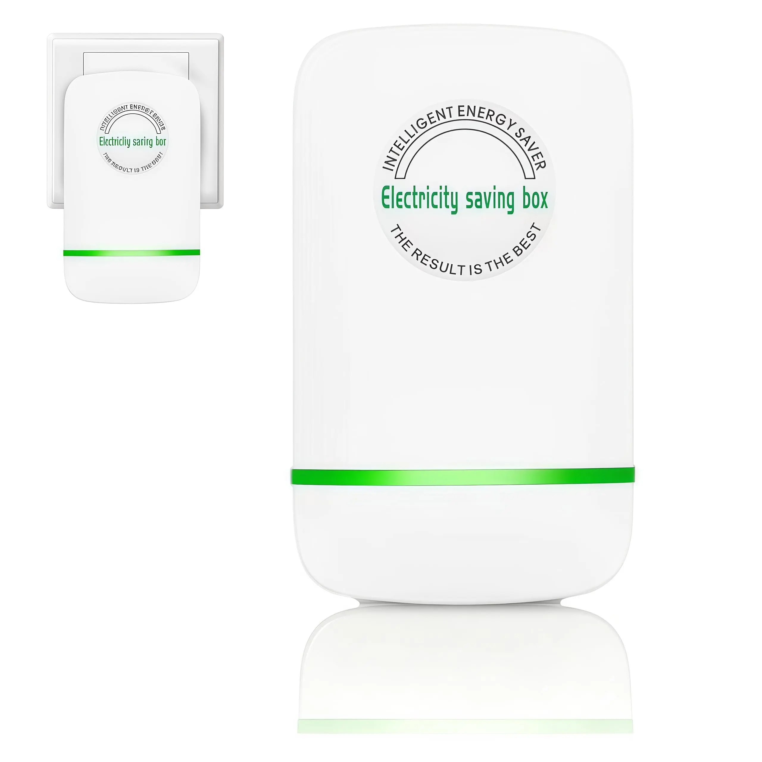 Plug-In Power Box with US Plug, 2026 Updated ABS Design, 90-250V Input, Flame-Retardant, Compact, Leakage Safe, for Indoor Home & Office Use, 1-Pack, Indoor Use, Home And Office Use