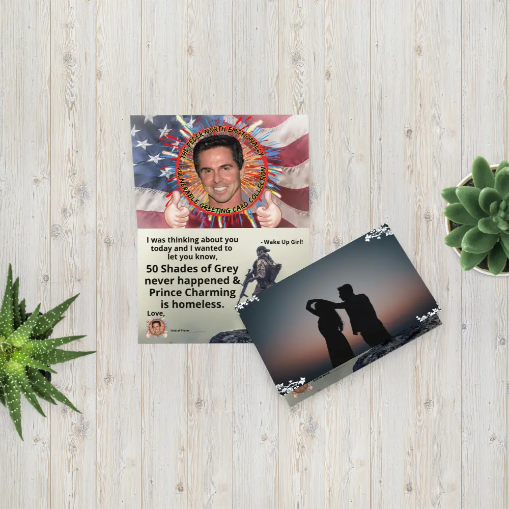The Peder North Emotionally Vulnerable Collection / Greeting Card / God Trusts