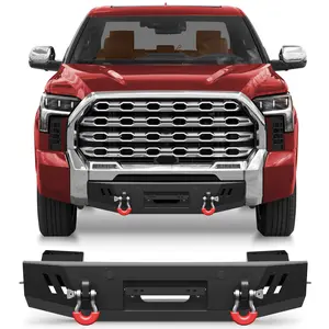 The prototype front bumper for 2022 - 2023 - 2024- 2025- 2026 Toyota Tundra, equipped with a winch plate and license plate bracket