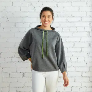 Avery Mockneck Pullover Charcoal