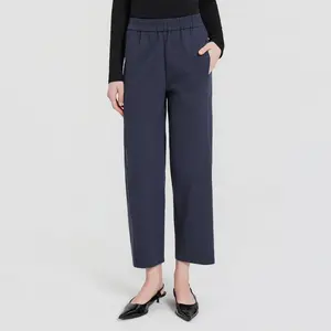 Women's Barrel Leg Tencel Pants - A New Day