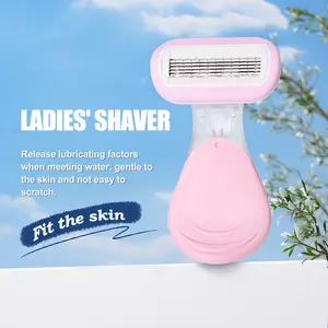 2 Counts Travel Razors for Women, Travel Shaver works for Armpits and Arms