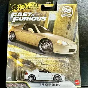 Hot Wheels 1994 Honda Del Sol 25th Anniversary Fast & Furious 2025 New Diecast Toy Car, Collectible Decor Accessories