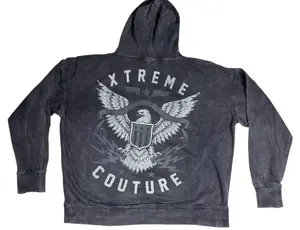 Xtreme Couture By Affliction Unisex Oversized Boxy Pullover Hoodie Bravenet
