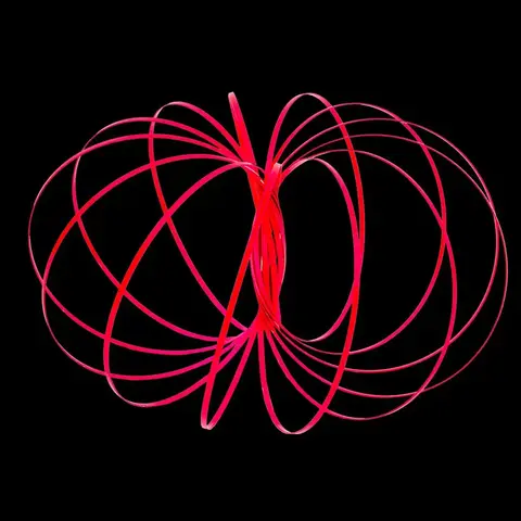 Glozi Fidget Toy Geometric Fashion Motion Flow Bracelet Easy to Use 3D Bracelet Spiral Toy, Glowing Spinning Bracelet Spiral Gyroscopic Arm Spinner