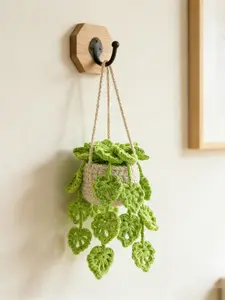 Handmade Crochet Plant Hanger, Woven Hanging Decor, Car Interior Decoration, Mirror Hanging Ornament, Home Decor Gift, All Seasons